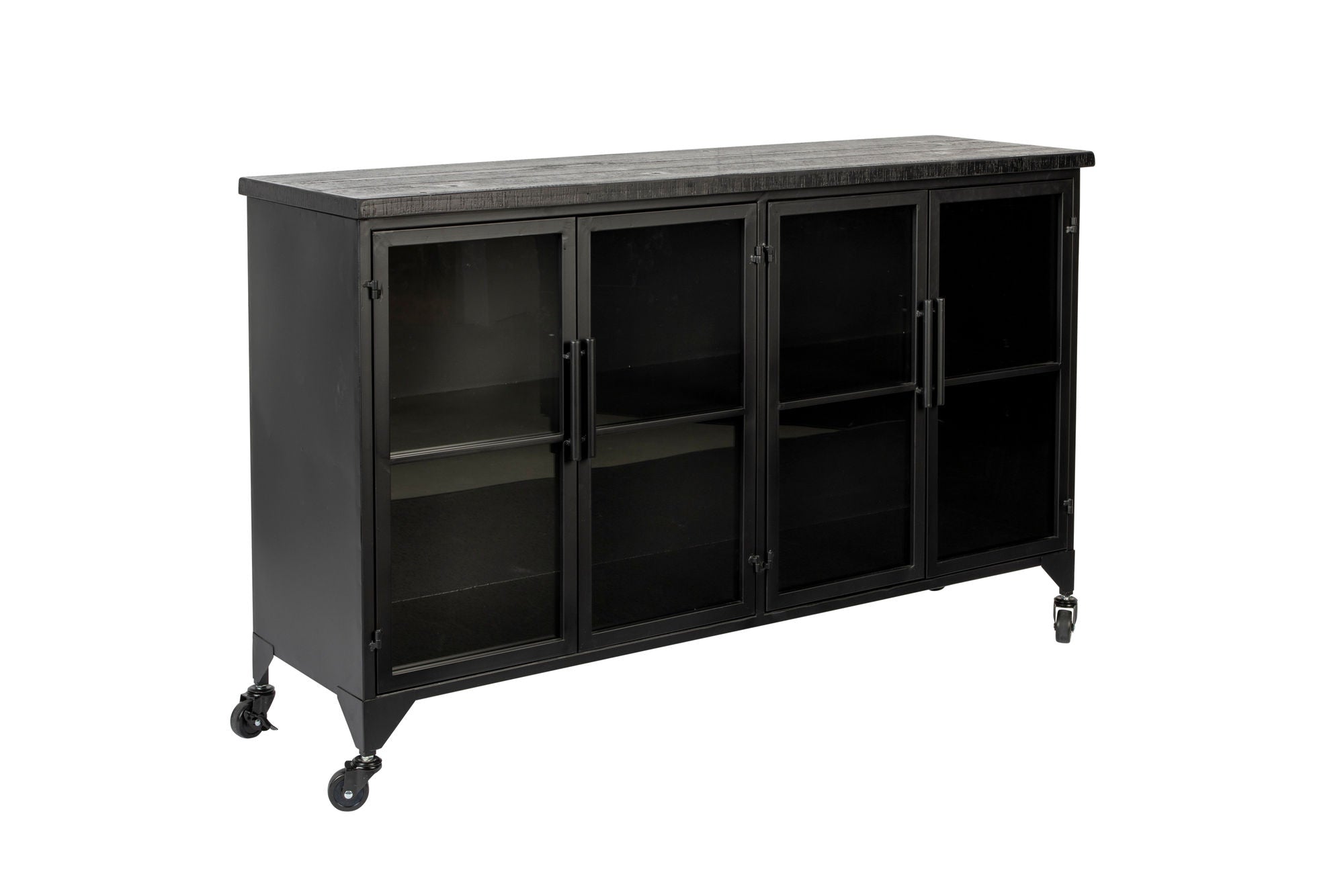 Ferre Black & Glass Sideboard